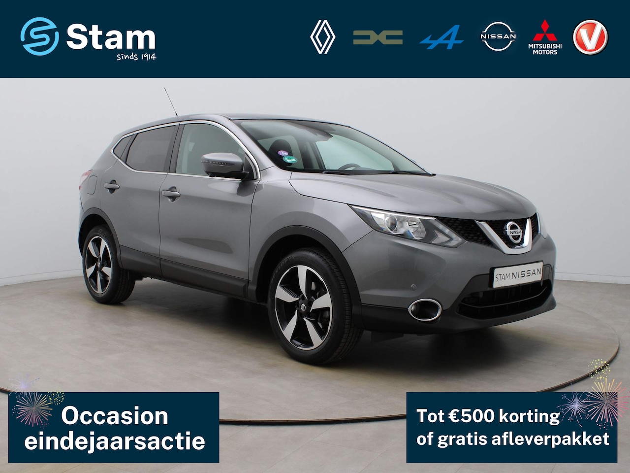 Nissan Qashqai - 115pk N-Vision 360° Camera | Climate | Navi | Parksens. | Trekhaak - AutoWereld.nl