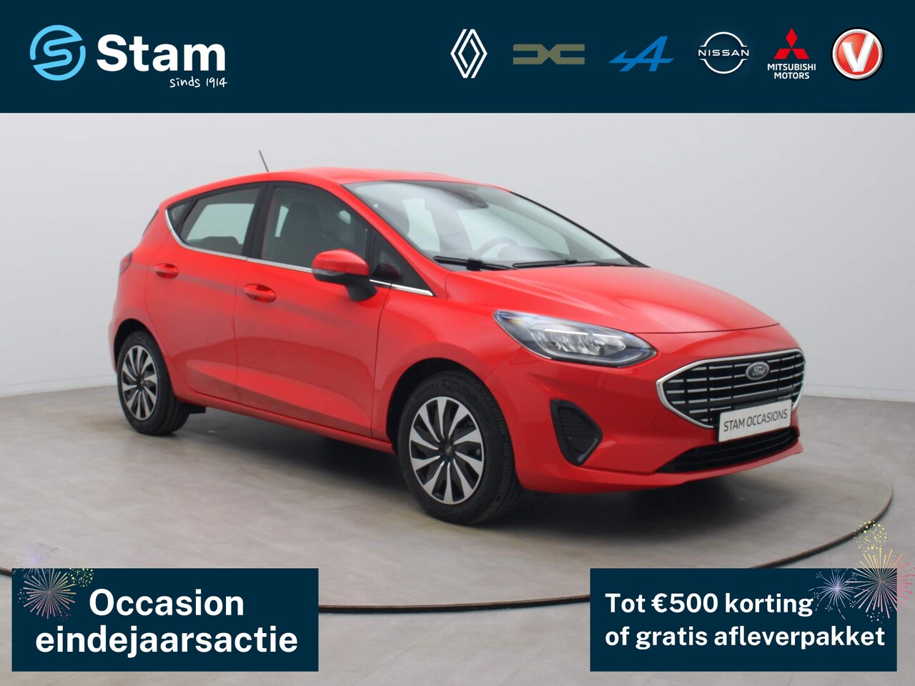 Ford Fiesta - 100pk EcoBoost Titanium Carplay | Climate | Cruise | Keyless | Parksens. achter - AutoWereld.nl