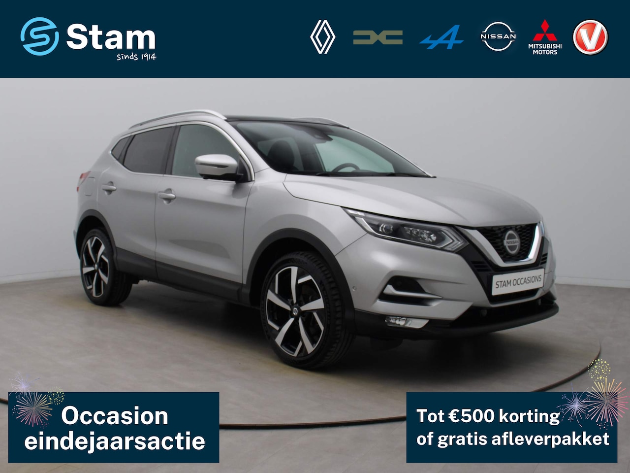 Nissan Qashqai - 116 PK Tekna + 360° Camera | Climate | Navi | Parksens. v+a | Stoel -\ Stuur verwarmd - AutoWereld.nl