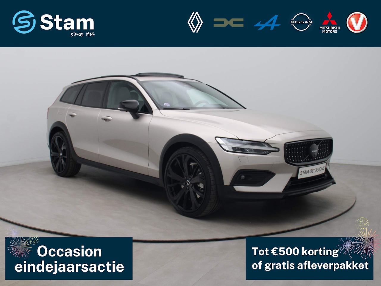 Volvo V60 Cross Country - 250pk B5 AWD Ultimate AUTOMAAT 360° Camera | Adapt. cruise | Harman Kardon | Head-Up | Pan - AutoWereld.nl