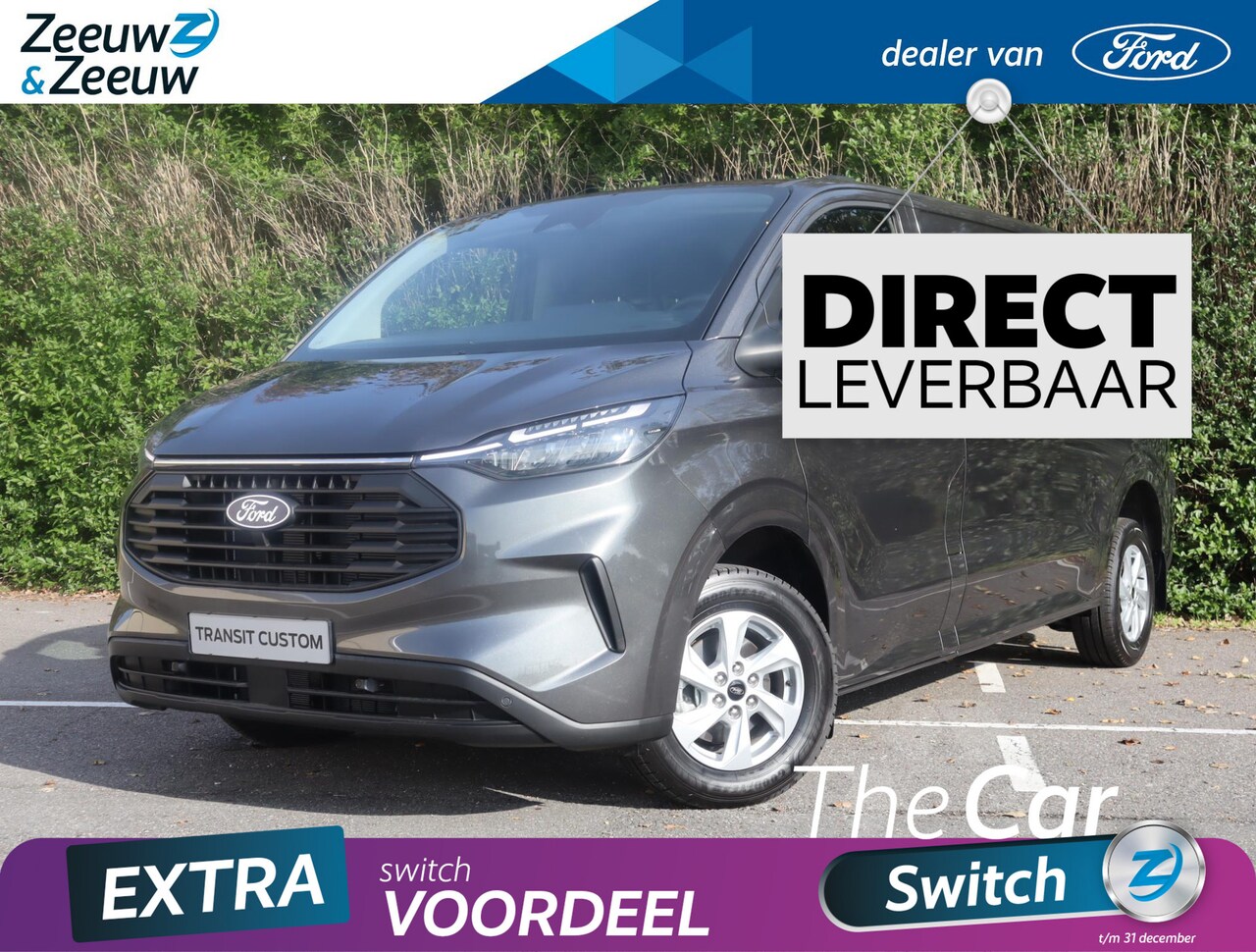 Ford Transit Custom - 320 2.0 TDCI L2H1 Trend 170Pk AWD | Voor en Achterwiel aandrijving | Automaat | Draadloos - AutoWereld.nl