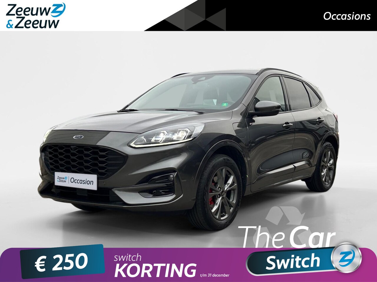 Ford Kuga - 2.5 PHEV ST-Line X 225pk automaat | Stoel- stuur en voorruitverwarming | Elektrisch wegkla - AutoWereld.nl