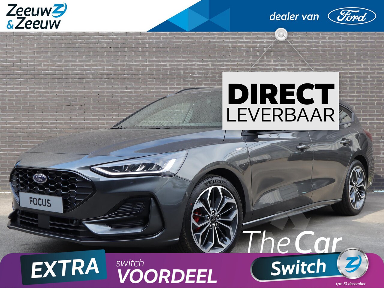 Ford Focus Wagon - 1.0 EcoBoost Hybrid ST Line X 125pk | €3.500.- korting | Stoel- stuur en voorruitverwarmin - AutoWereld.nl