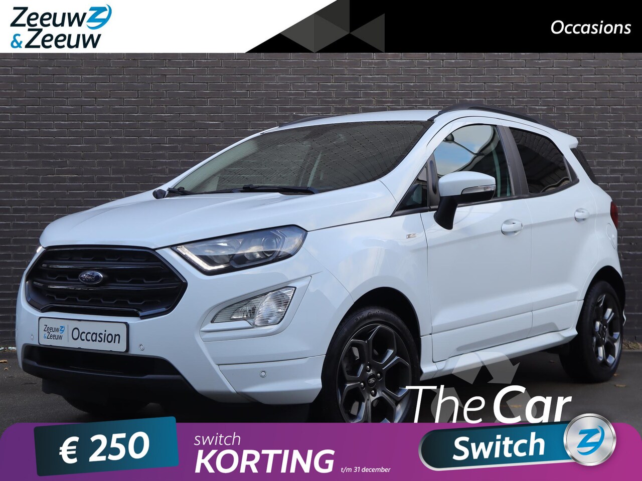 Ford EcoSport - 1.0 EcoBoost ST-Line 125pk automaat | Stoel- stuur en voorruitverwarming | Schuif / kantel - AutoWereld.nl