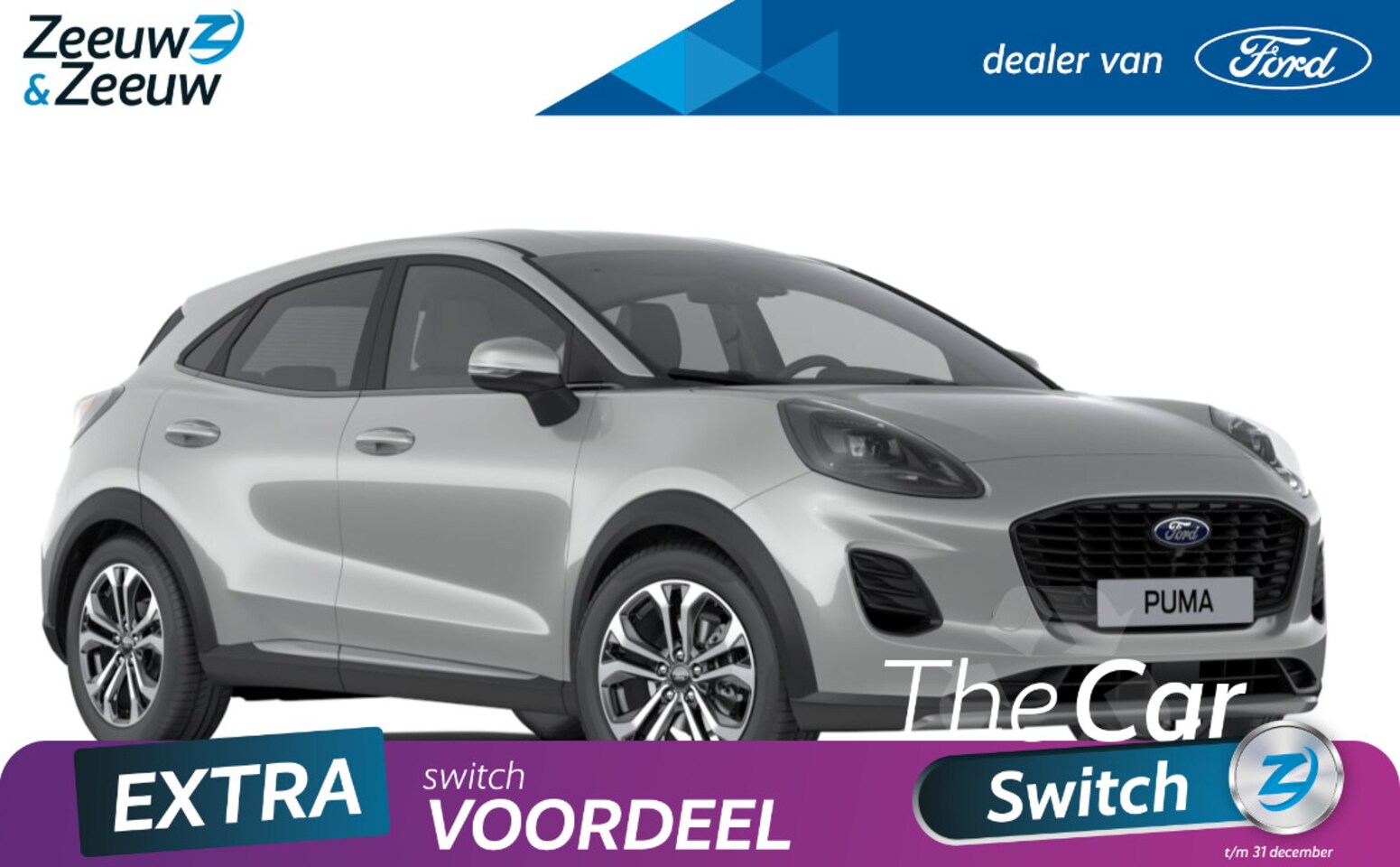 Ford Puma - 1.0 EcoBoost Hybrid Titanium 125pk | €4.000.- korting | Nieuw te bestellen - AutoWereld.nl