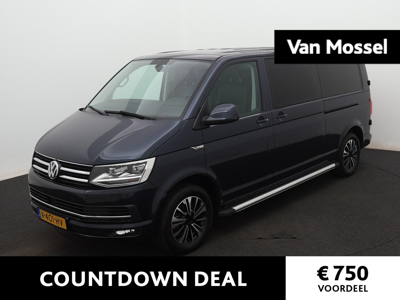 Volkswagen Transporter - 2.0 TDI 204 pk L2H1 | Automaat | 3-zits | Dubbele schuifdeur | Schuif- kanteldak | Trekhaa - AutoWereld.nl