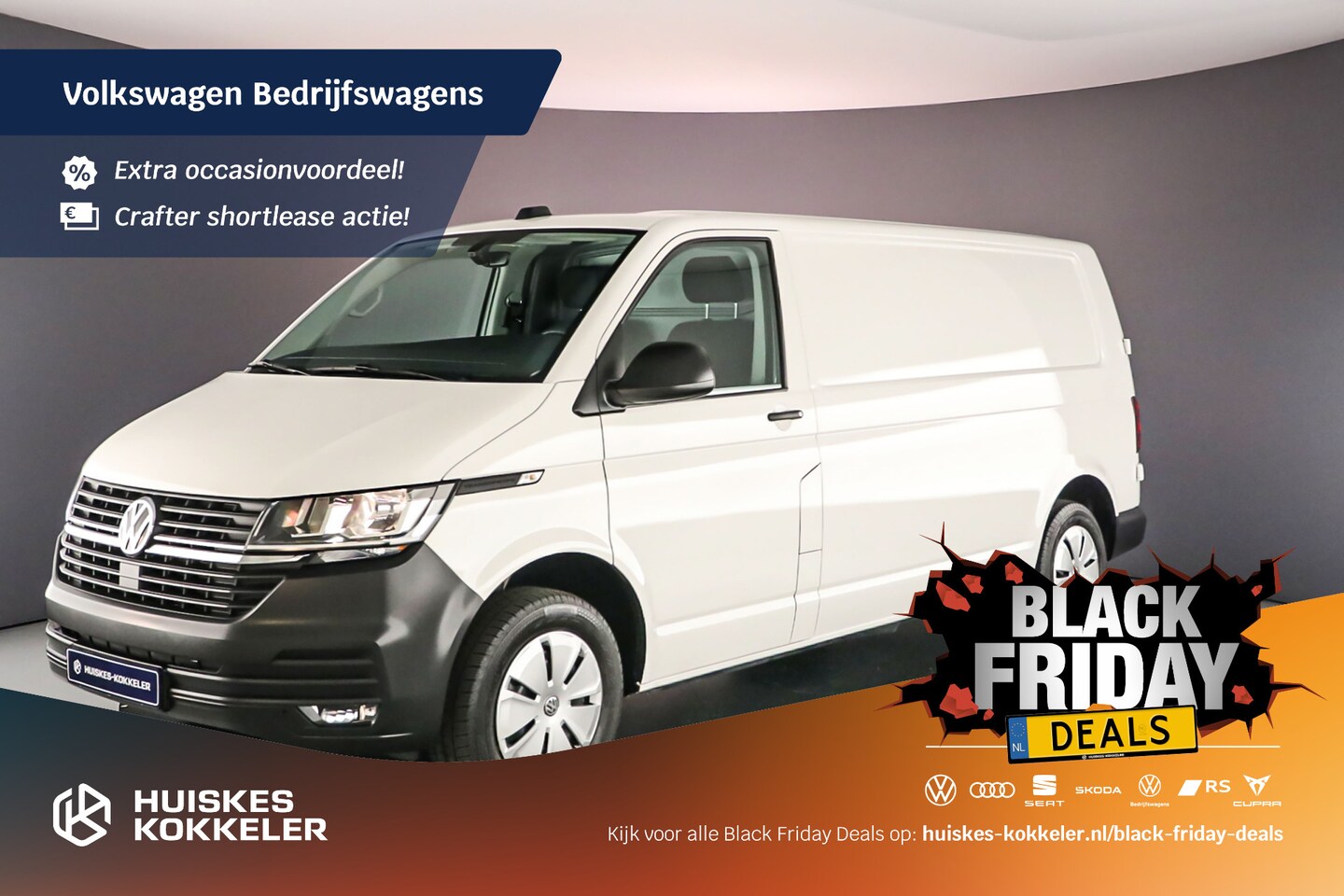 Volkswagen Transporter - Bedrijfswagen 2.0 TDI  150 PK L2H1 28 Rijklaar prijs | Trekhaak | Navigatie | All Season b - AutoWereld.nl