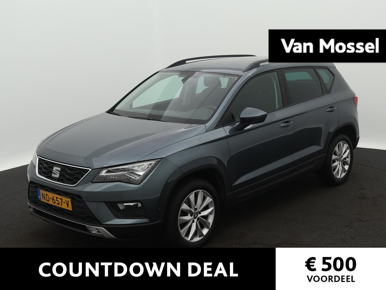 Seat Ateca - 1.0 EcoTSI Style 115 PK | CRUISE CONTROL | NAVIGATIE | PARKEERSENSOREN | LED | - AutoWereld.nl