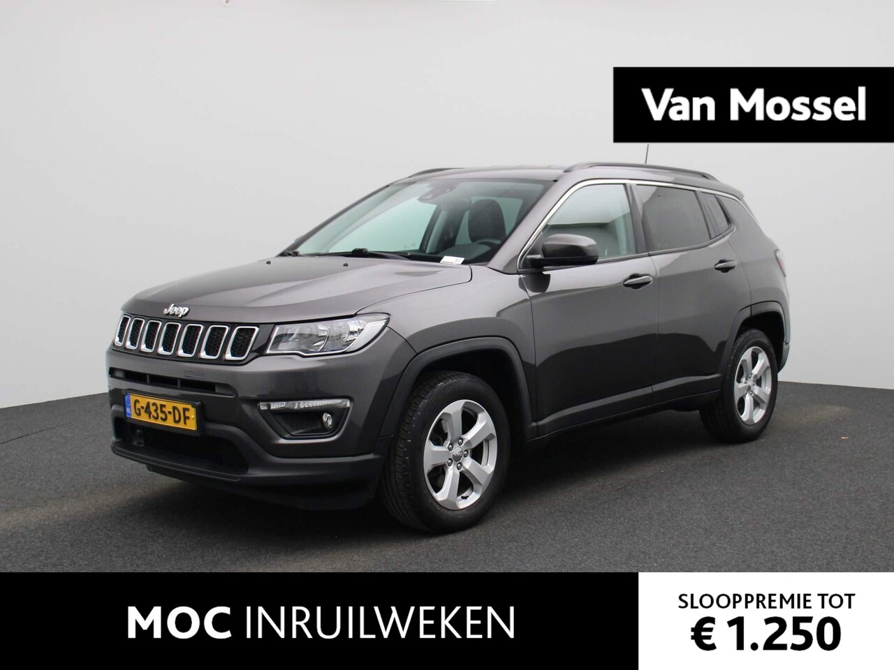 Jeep Compass - 1.4 MultiAir Longitude | HALF-LEDER | NAVIGATIE | ACHTERUITRIJCAMERA | CLIMATE CONTROL | C - AutoWereld.nl