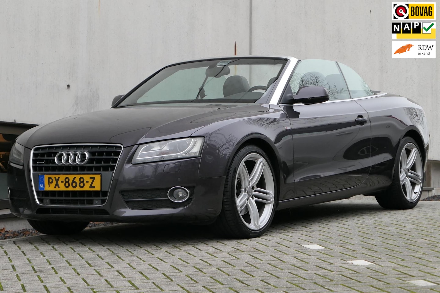 Audi A5 Cabriolet - 2.0 TFSI Quattro Pro Line 211pk S-line Navi Leder - AutoWereld.nl