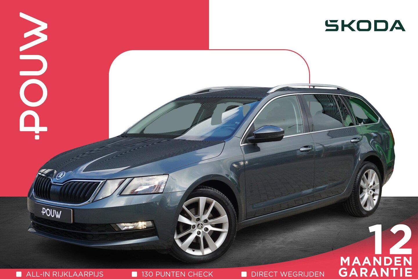 Skoda Octavia Combi - 1.0 TSI 115pk DSG Clever Edition | Stoelverwarming | Climatronic | Navigatie - AutoWereld.nl