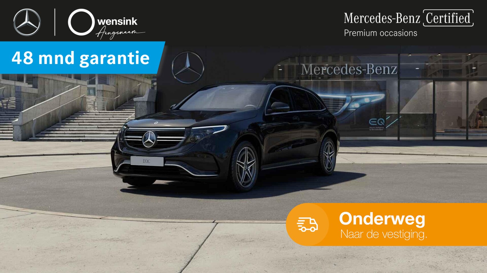 Mercedes-Benz EQC - 400 4MATIC Premium Plus 80 kWh | Keyless | Rijassistentiepakket Plus | Schuif/kanteldak | - AutoWereld.nl