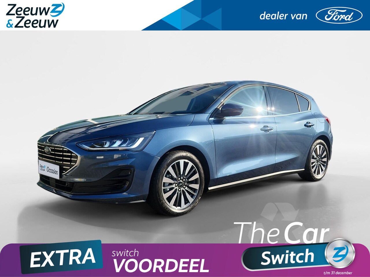 Ford Focus - 1.0 EcoBoost Hybrid Titanium X | NIEUW | Op Voorraad | Snel Rijden | Navigatie | Parkeer C - AutoWereld.nl