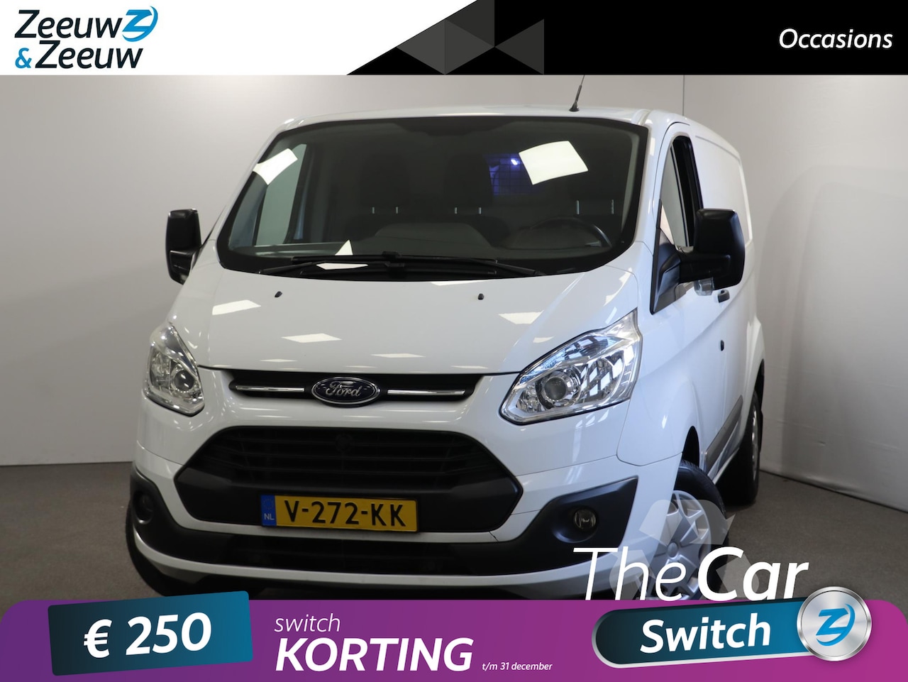 Ford Transit Custom - 290 2.2 TDCI L2H1 Trend | Trekhaak | Achterklep | LED laadruimte | Elektrisch Verwarmbare - AutoWereld.nl