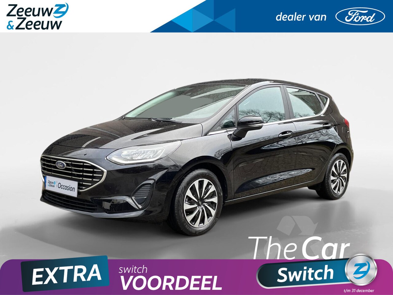 Ford Fiesta - 1.0 EcoBoost Hybrid Titanium 125PK | Navigatie | Climate Control | Parkeersensoren | Cruis - AutoWereld.nl