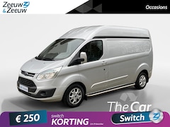 Ford Transit Custom - 2.2 TDCI L2H2 Limited 125PK | Camera | Navigatie | Voorruitverwarming | Half leder | 3 zit