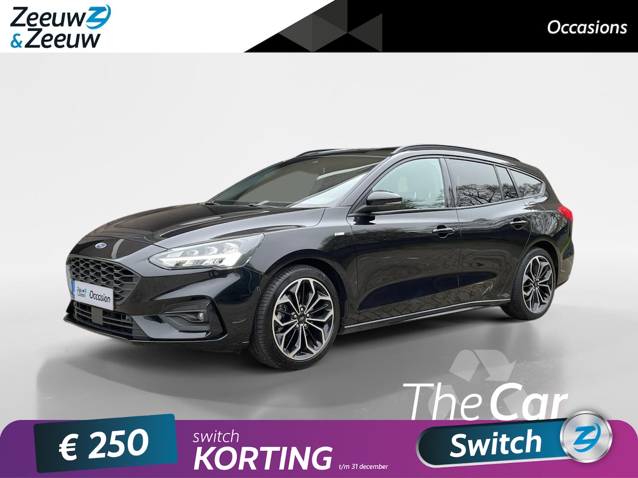 Ford Focus Wagon - 1.0 EcoBoost ST Line Business | El. Trekhaak | LED | 18" Lichtmetaal | Privacy Glass | Win - AutoWereld.nl