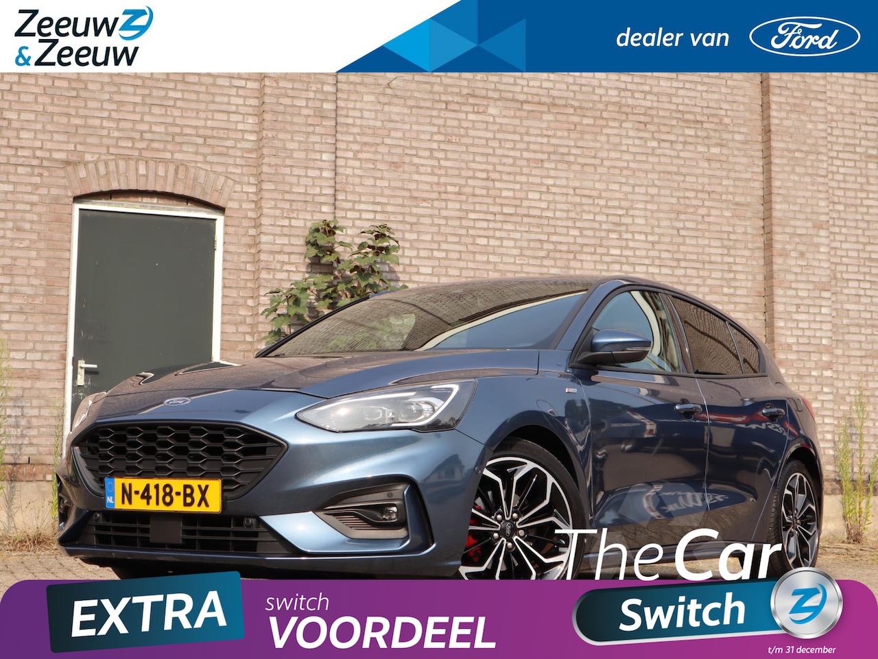 Ford Focus - 1.0 EcoBoost Hybrid ST Line X Business 125PK | Adaptieve Cruise Control | Adaptieve LED Ko - AutoWereld.nl