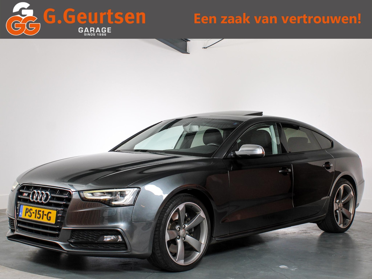 Audi A5 Sportback - 3.0 TFSI S5 quattro 3.0 TFSI S5 quattro, Alcantara, Dakje, Navigatie, 333PK!, Goed onderhouden. - AutoWereld.nl