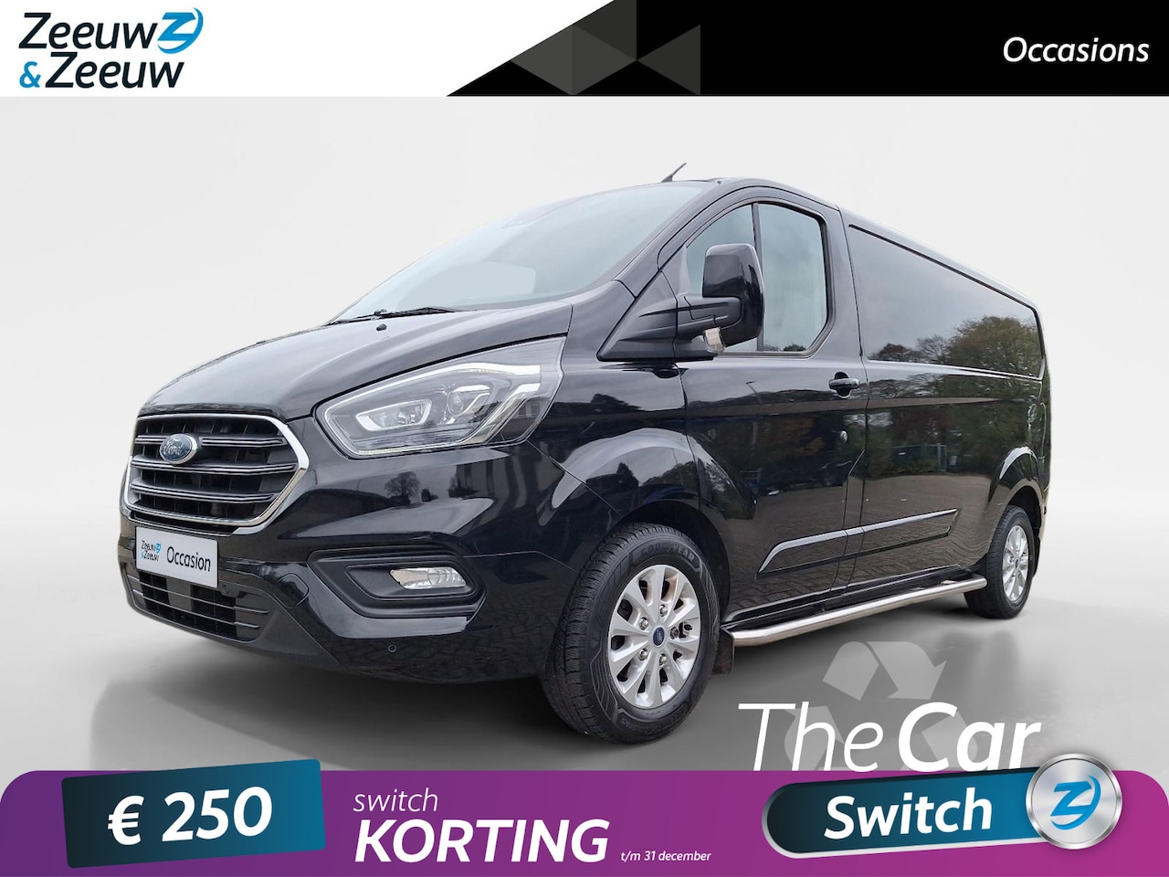 Ford Transit Custom - 300 2.0 TDCI L2H1 Limited 130PK | Xenon | Camera | Navigatie | Betimmering | Side Bars | V - AutoWereld.nl