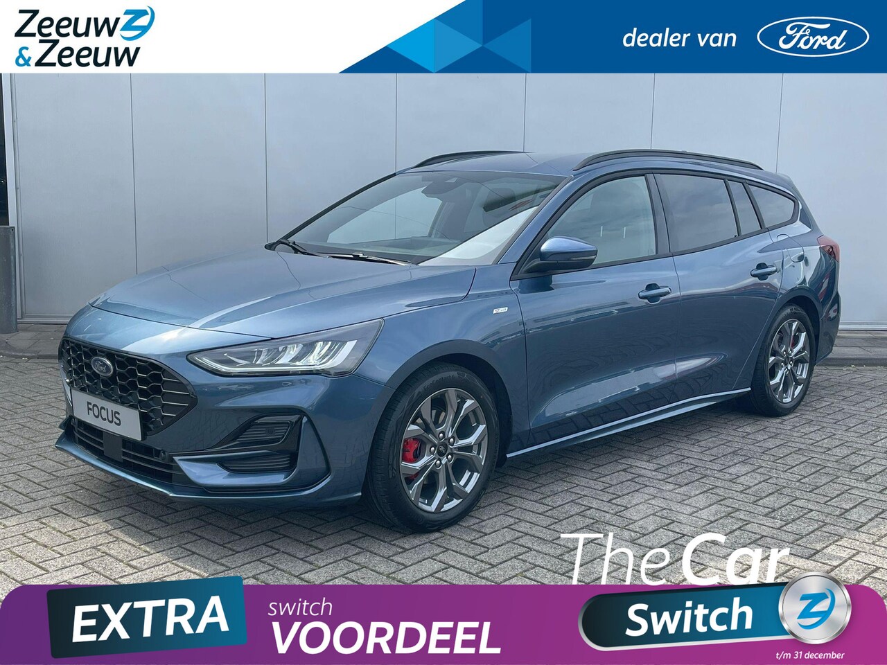 Ford Focus Wagon - 1.0 EcoBoost Hybrid ST Line X | 1500,- Korting! | VOORRAAD | OP=OP | Direct rijden | - AutoWereld.nl