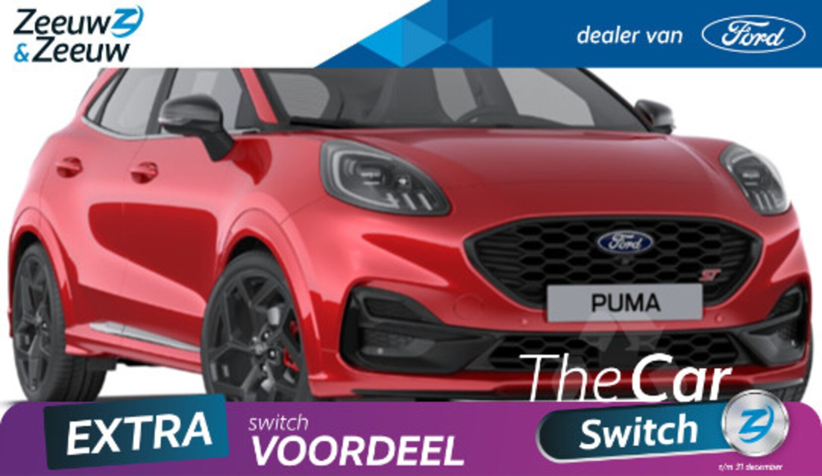 Ford Puma - 1.0 EcoBoost Hybrid ST | Actie rente 0.99 % | 170 PK | €4.000 korting | sportvering | 19" - AutoWereld.nl