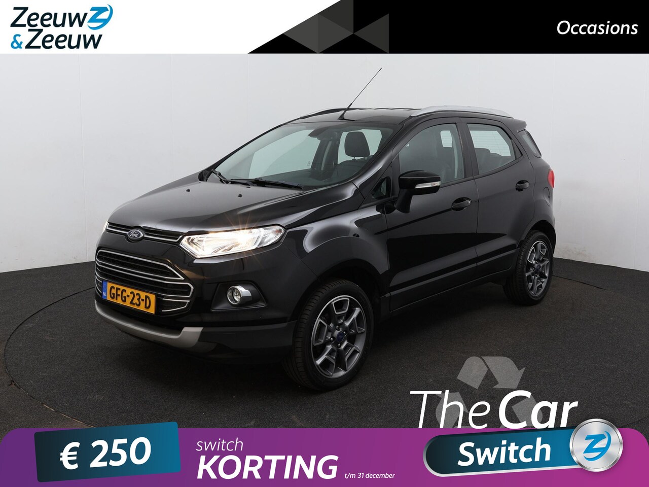 Ford EcoSport - 1.0 EcoBoost Titanium | Uitstekende staat! | Clima | Navi | Half Leder - AutoWereld.nl