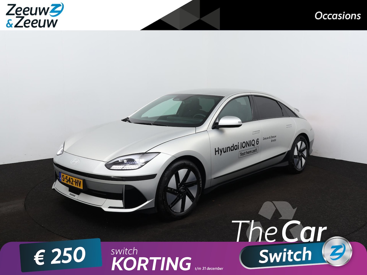 Hyundai IONIQ 6 - Connect 77 kWh | 5 jaar garantie! | 600km WLTP range! | Navi | Elek. stoelverstelling | - AutoWereld.nl