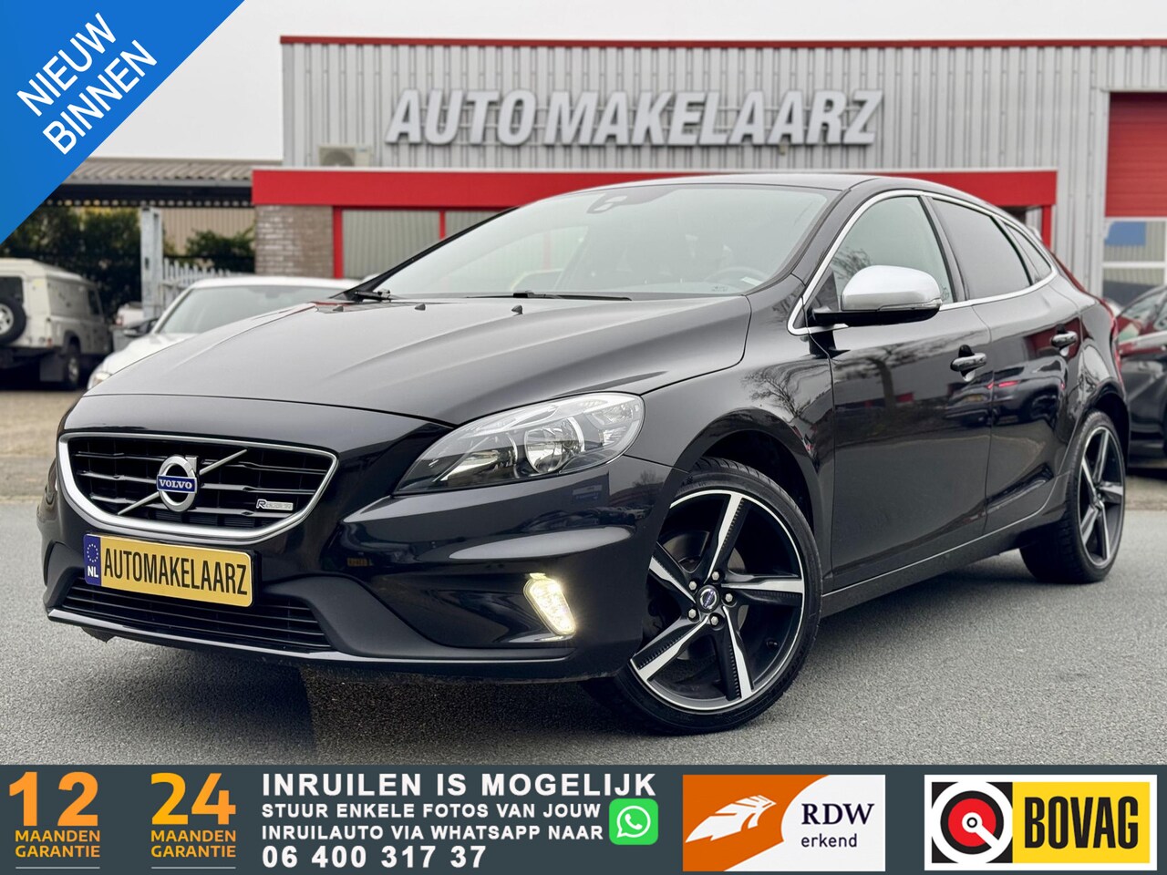 Volvo V40 - 1.6 T3 R-Design CAM PDC NAVI LMV - AutoWereld.nl