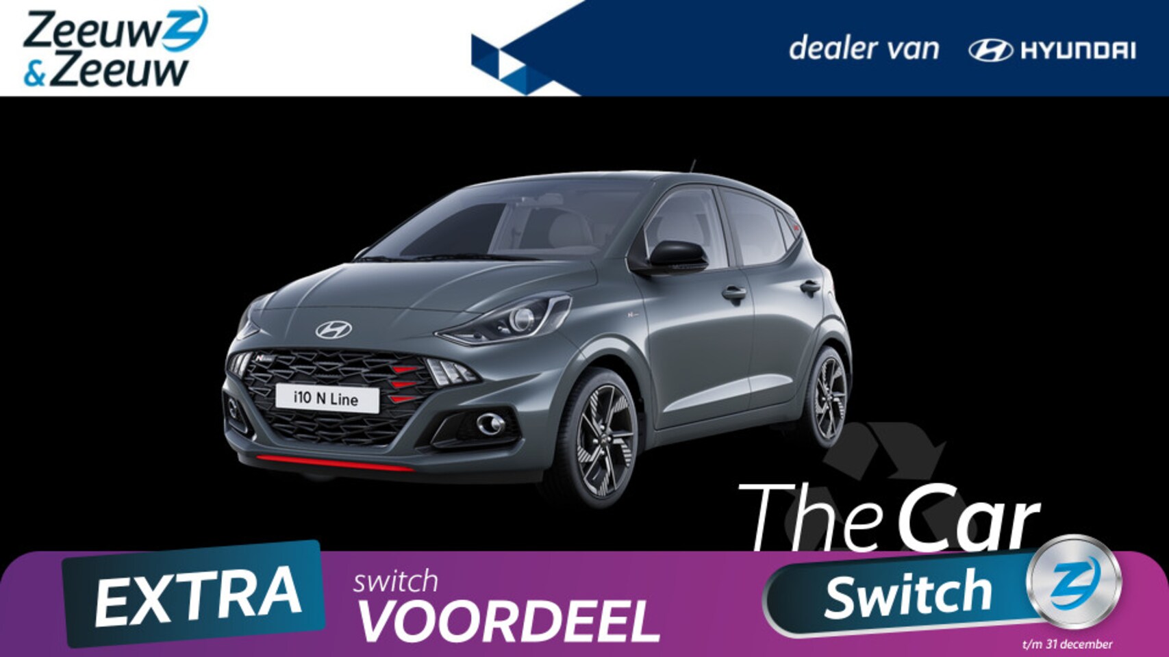 Hyundai i10 - 1.0 TURBO | N-LINE | 100 PK | DIRECT LEVERBAAR | - AutoWereld.nl