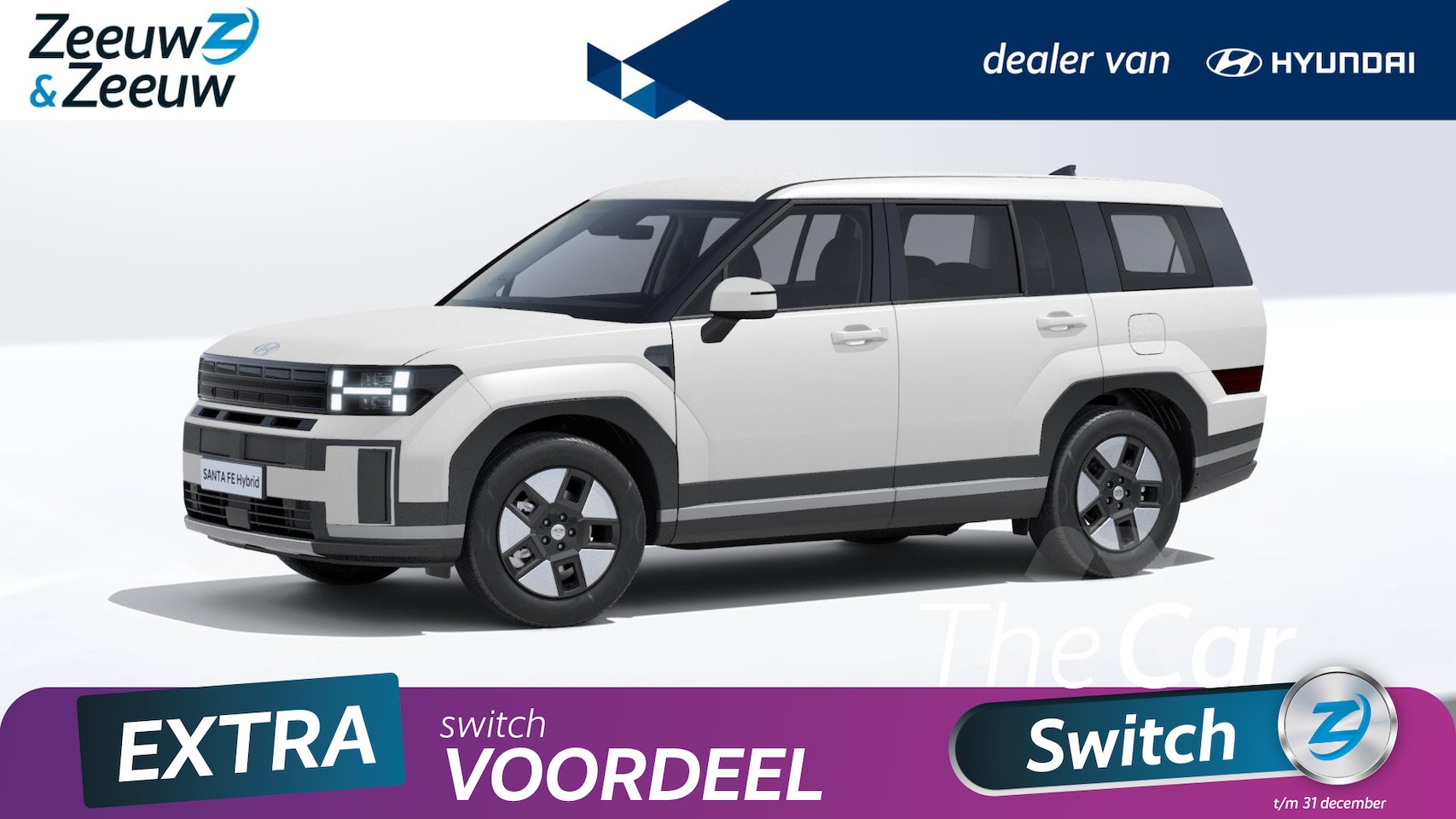 Hyundai Santa Fe - 1.6 T-GDI HEV Premium 7p. 1.6 T-GDI HEV Premium 7p. SUPERDEAL!! - AutoWereld.nl