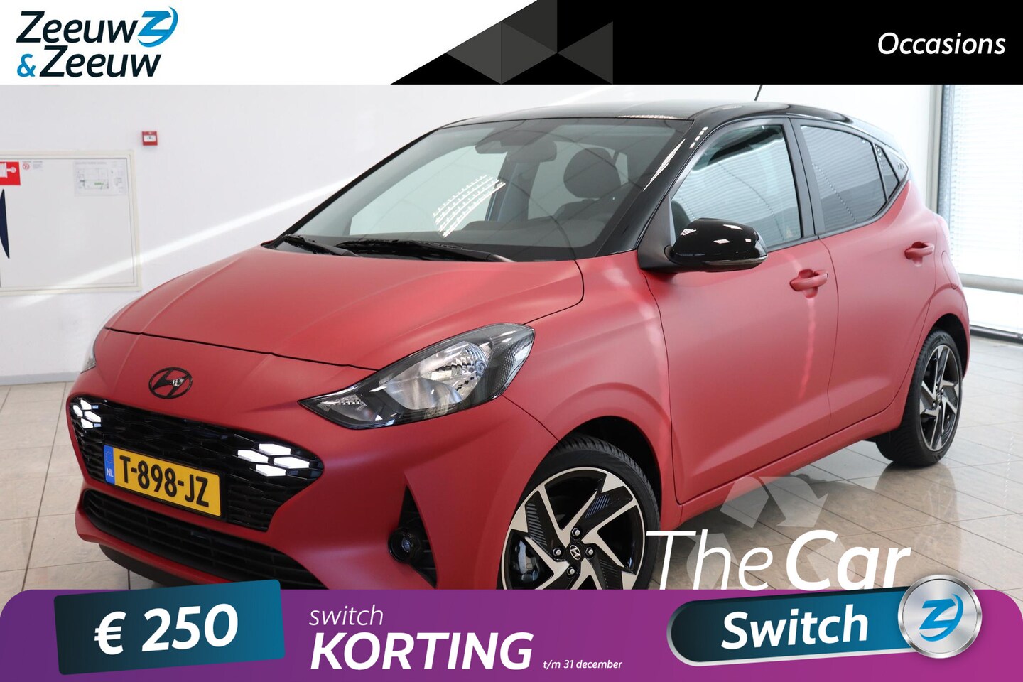 Hyundai i10 - 1.0 COMFORT SMART | TWO TONE | MAT ROOD | 15 '' VELGEN | - AutoWereld.nl