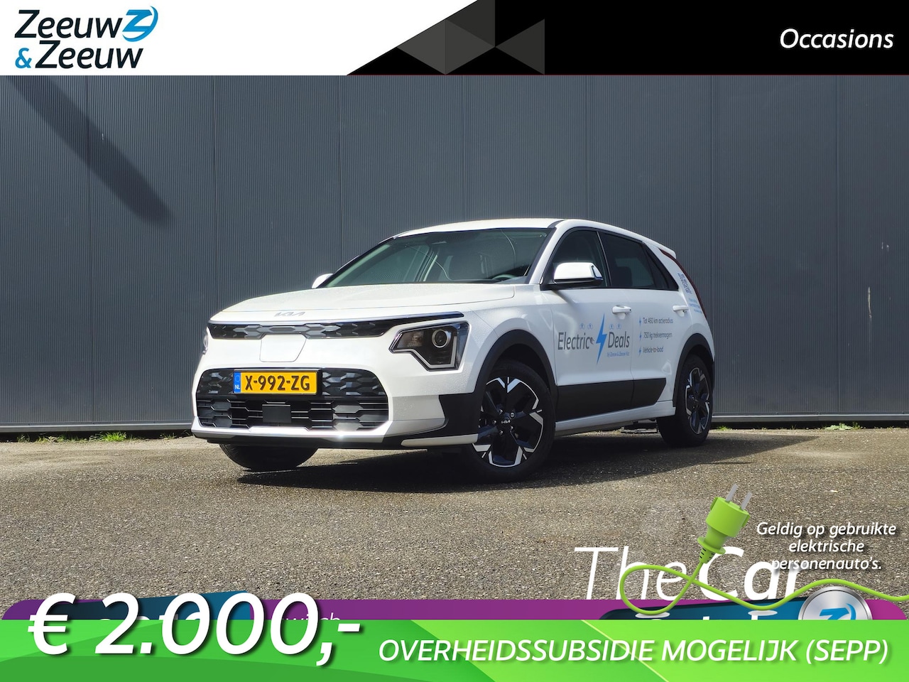 Kia Niro EV - Light Edition 64.8 kWh € 2000 subsidie mogelijk* | Navi | Climate & (adaptieve) cruise con - AutoWereld.nl