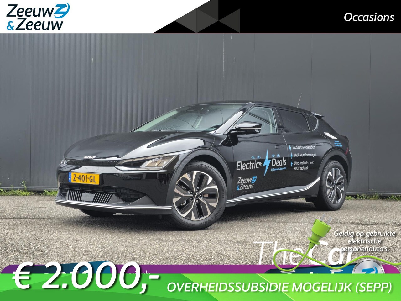 Kia EV6 - Light Edition 58 kWh Apple Carplay | Navi | Addaptive Cruise Control | Stoel- en stuurverw - AutoWereld.nl