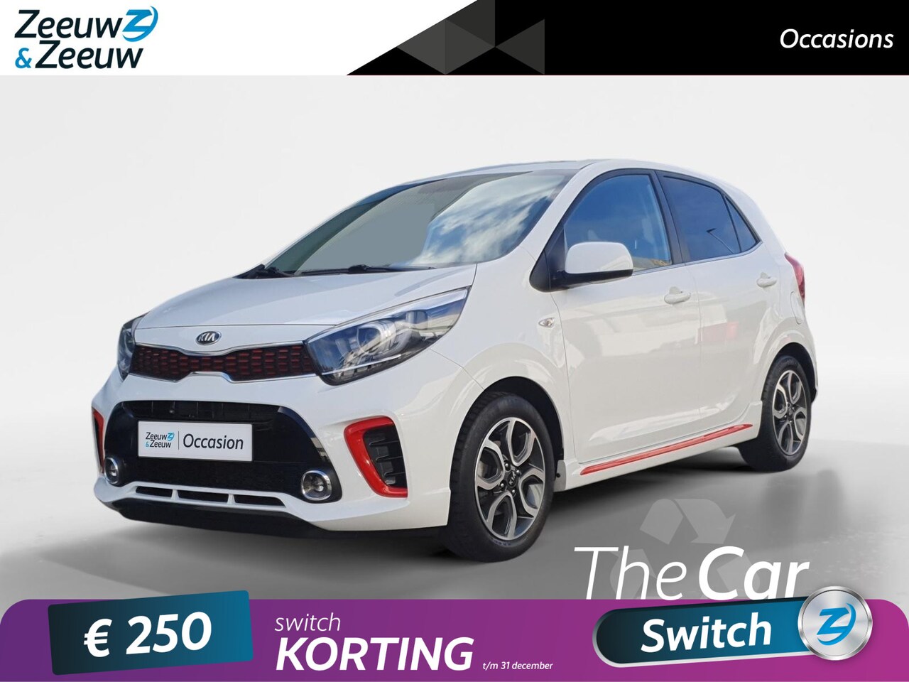 Kia Picanto - 1.0 MPi GT-Line Edition | Camera | Navigatie | Getinte ramen achter | Lederen bekleding | - AutoWereld.nl