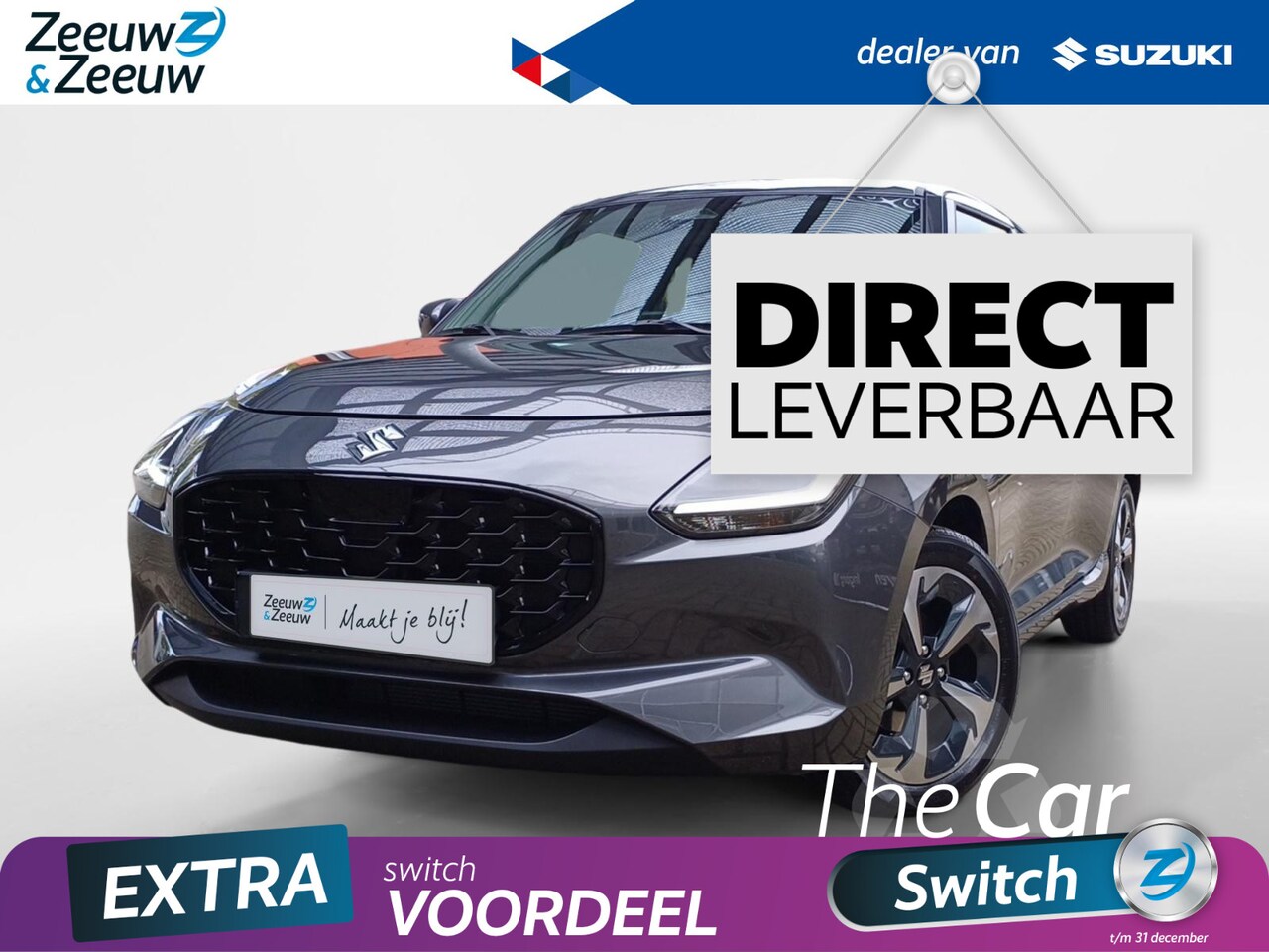 Suzuki Swift - 1.2 Style Smart Hybrid | Direct Leverbaar | NIEUW OP VOORRAAD | 6 jaar garantie! | - AutoWereld.nl