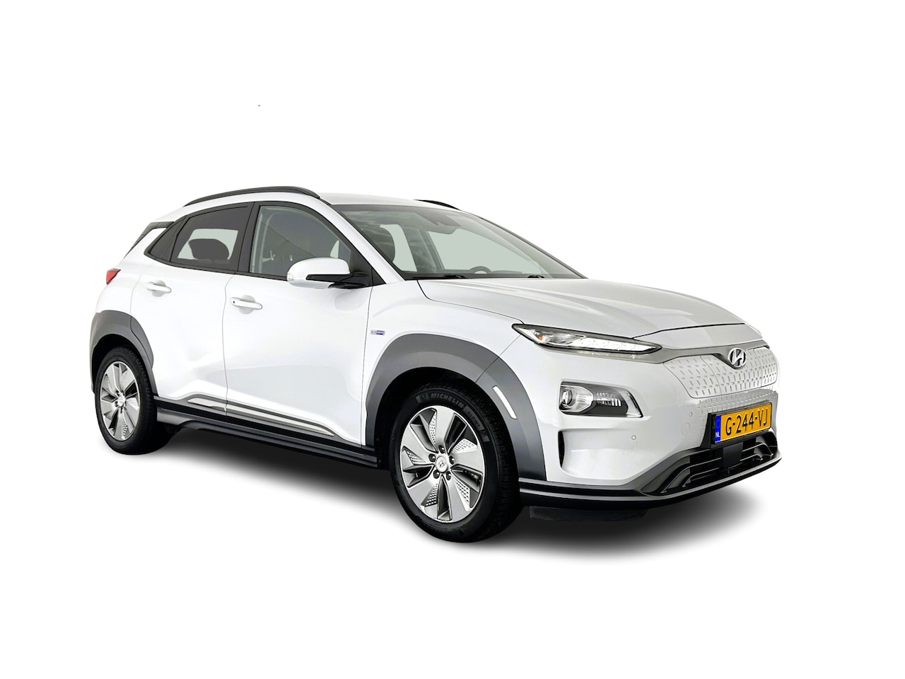 Hyundai Kona Electric - EV Premium 64 kWh (INCL-BTW) *FULL-LEATHER | HEAD-UP | FULL-LED | NAVI-FULLMAP | DAB | ADA - AutoWereld.nl