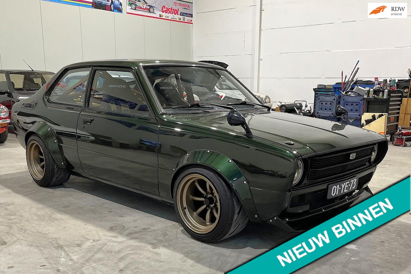 Toyota Corolla - KE30 widebody,rolkooi,Bride kuipstoelen,Nardi enz - AutoWereld.nl