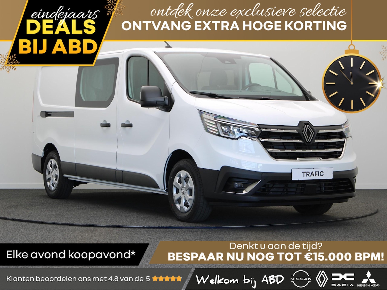 Renault Trafic - 2.0 dCi 150pk T29 L2H1 Advance DC | Trekhaak | Schuifdeur links | Laadruimtepakket | Achte - AutoWereld.nl