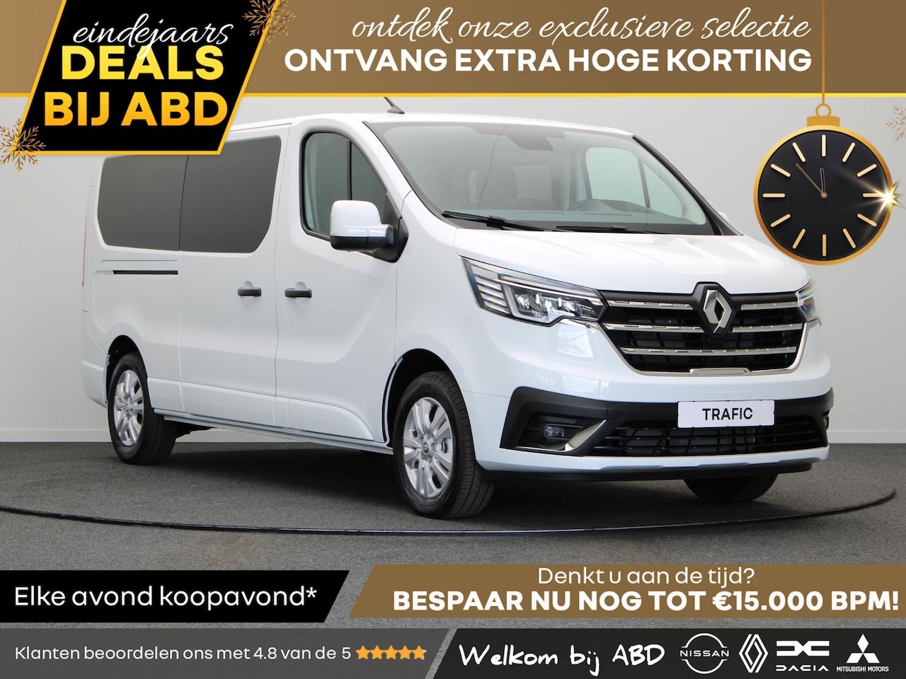 Renault Trafic - 2.0 dCi 150pk T30 L2H1 Work Edition | Dubbel cabine | Bumpers in kleur | 17" LMV | - AutoWereld.nl