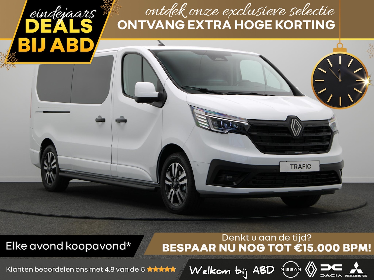 Renault Trafic - 2.0 dCi 150pk EDC T30 L2H1 Extra | Anniversary | Sidebars | Zwarte logo's | Glasslook | - AutoWereld.nl