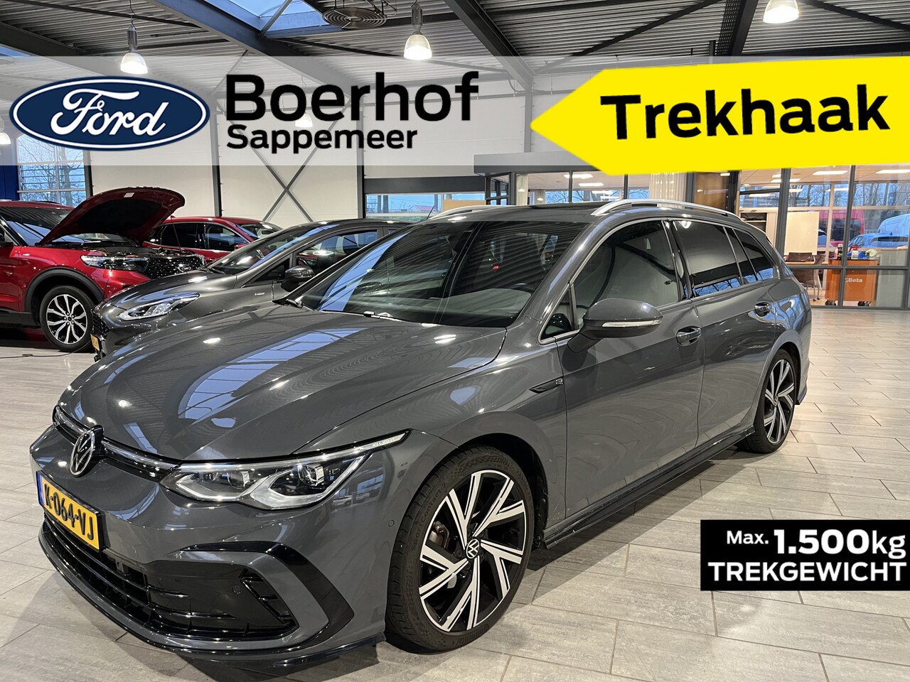 Volkswagen Golf Variant - 1.5 150PK eTSI R-Line 18" I Pano I 1.500KG trekgew. I Afn trekhaak I 100% onderhouden I IQ - AutoWereld.nl