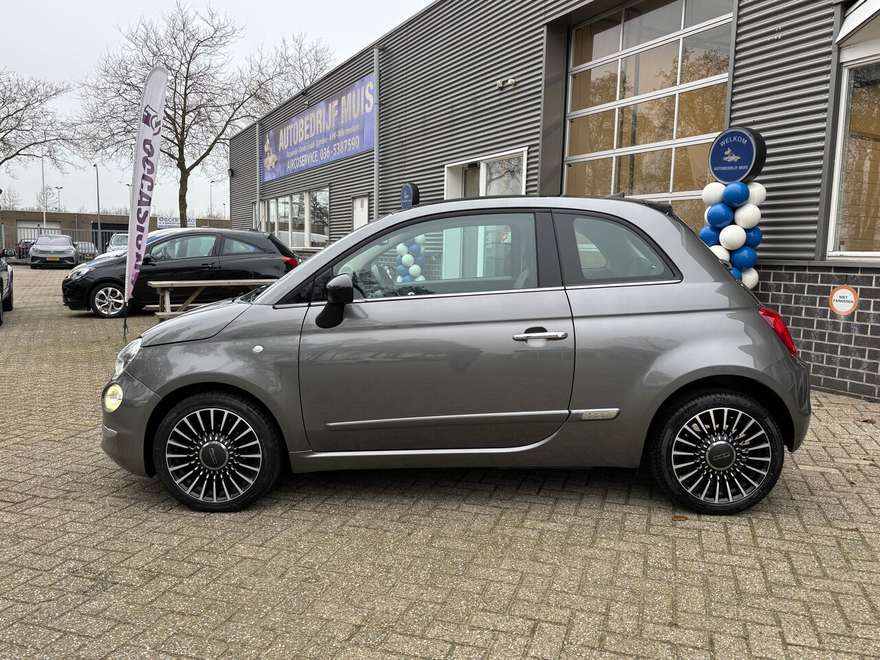 Fiat 500 - 0.9 TwinAir Turbo Lounge Sport | Org-NL auto. Leder. Navi. Etc. Lage km.