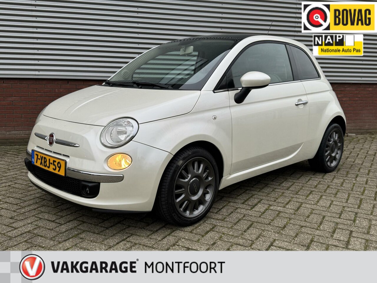 Fiat 500 - 0.9 TwinAir Lounge|Airco|Panorama dak|Elektrische ramen|L.M. Wielen 16 inch - AutoWereld.nl