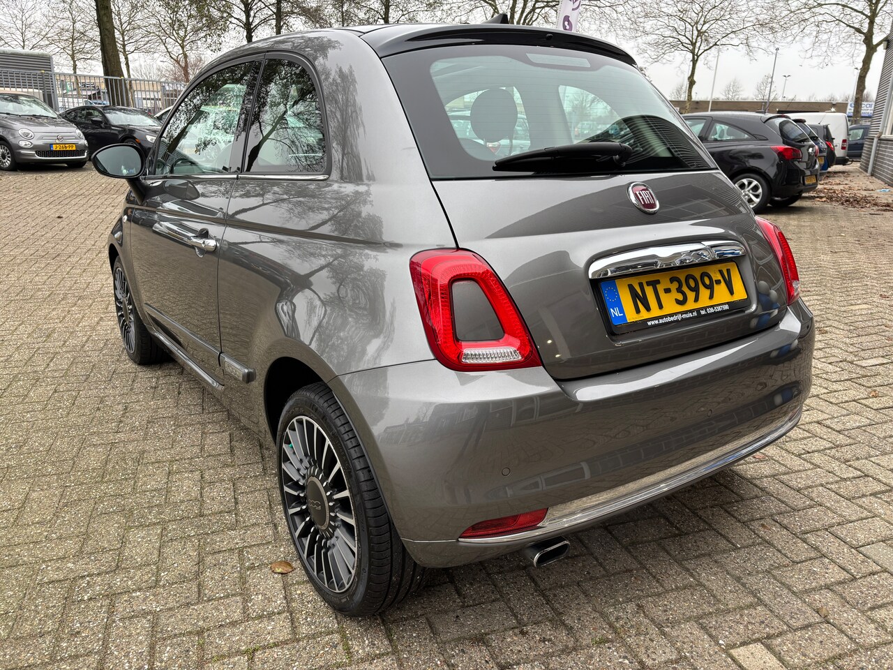 Fiat 500 - 0.9 TwinAir Turbo Lounge Sport | Org-NL auto. Leder. Navi. Etc. Lage km.