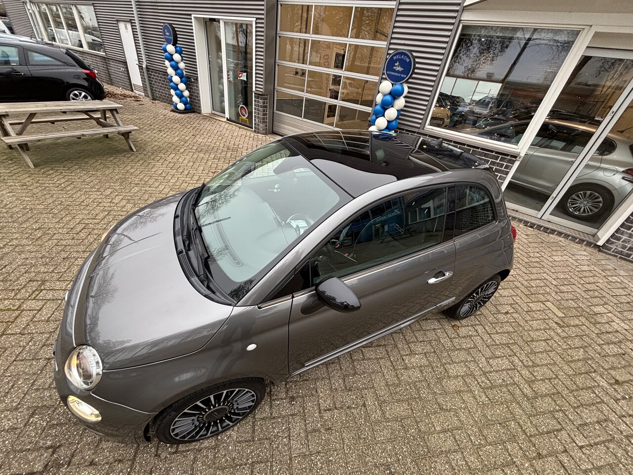 Fiat 500 - 0.9 TwinAir Turbo Lounge Sport | Org-NL auto. Leder. Navi. Etc. Lage km.