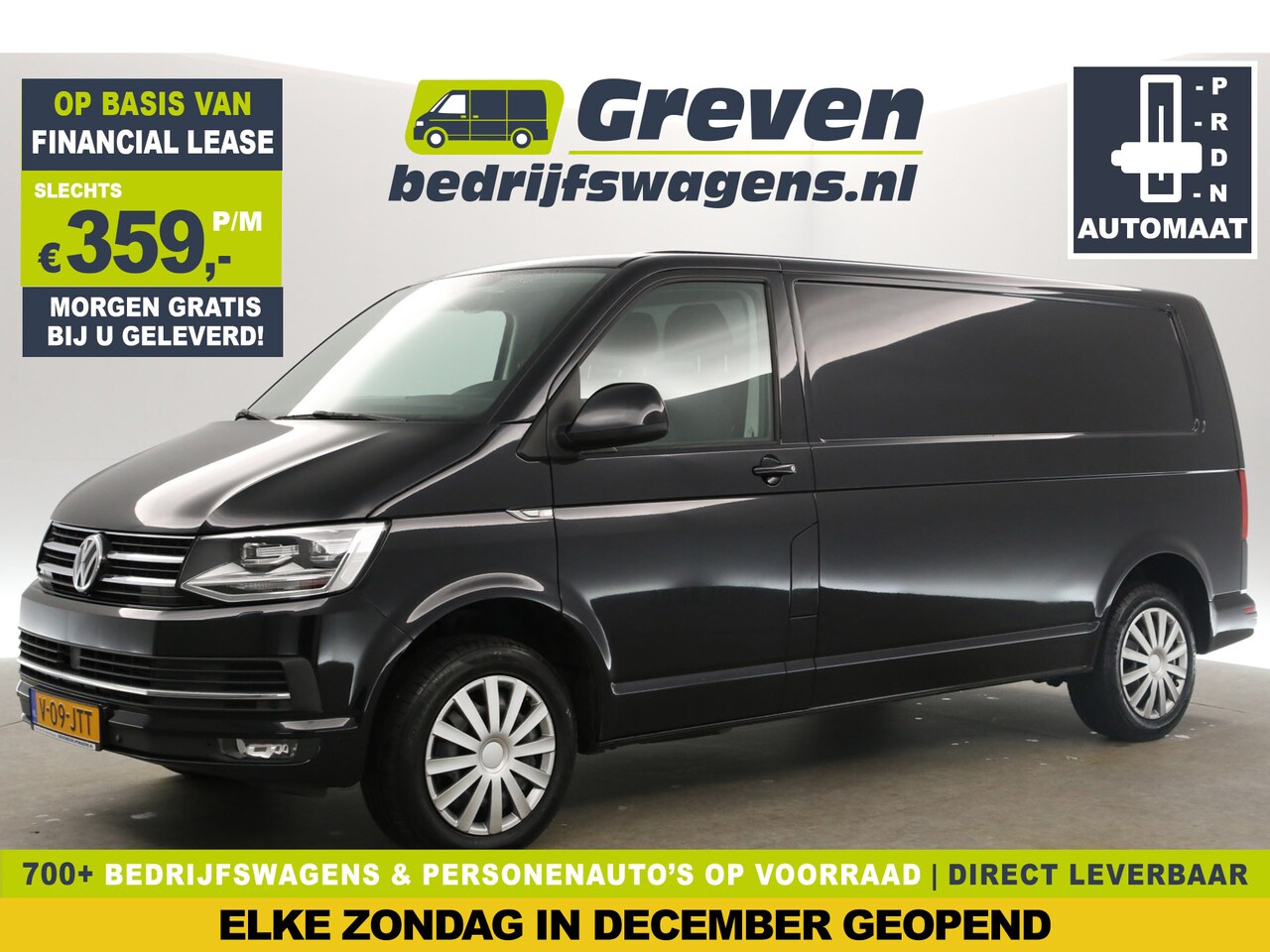 Volkswagen Transporter - 2.0 TDI L2H1 204PK DSG Automaat Airco Cruise Carplay Camera 3 Persoons Navi LED PDC Stoelv - AutoWereld.nl