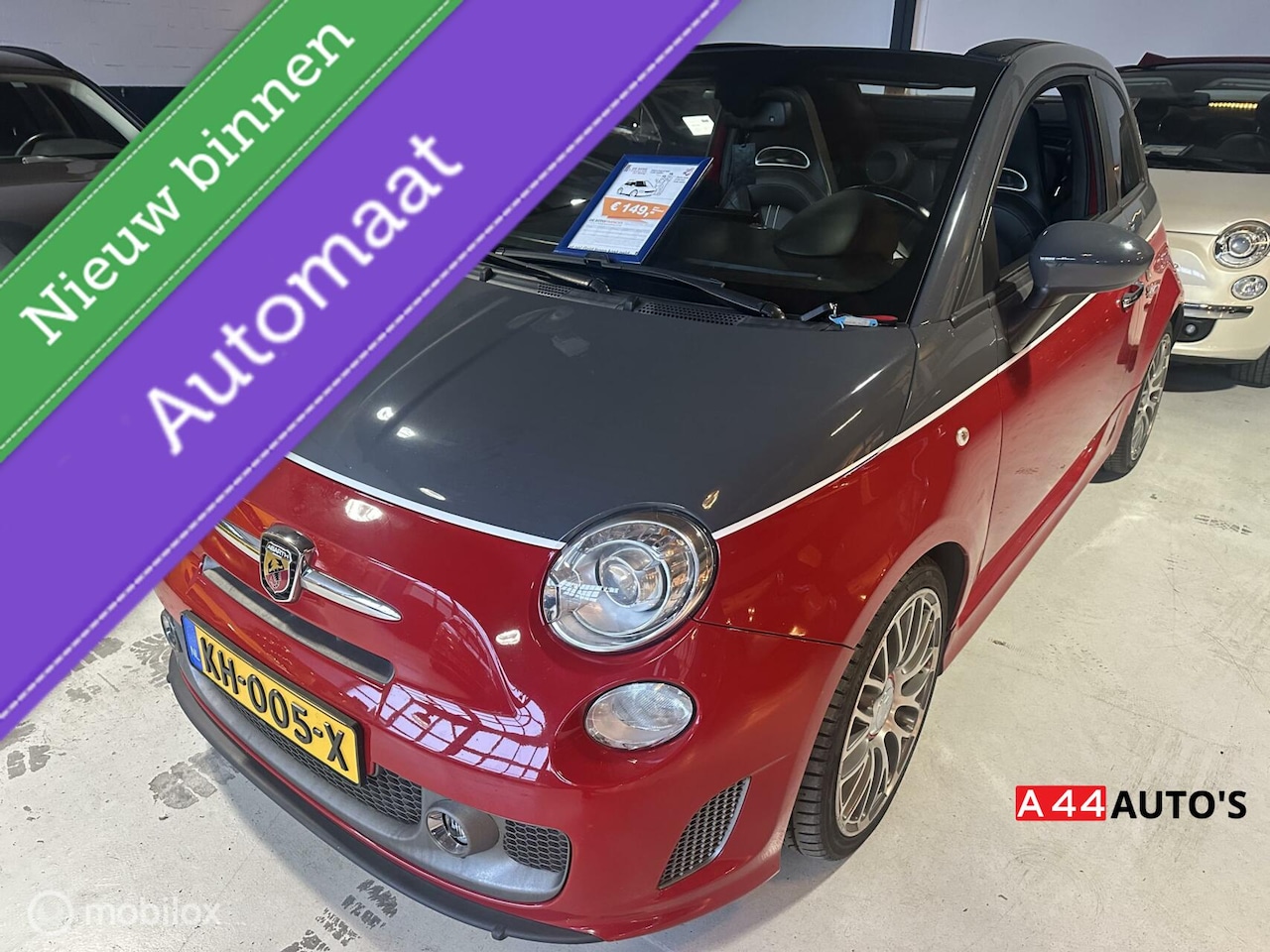 Fiat 500 C - 1.4 T-Jet Abarth Turismo*CABRIO*AUTOMAAT*161PK* - AutoWereld.nl