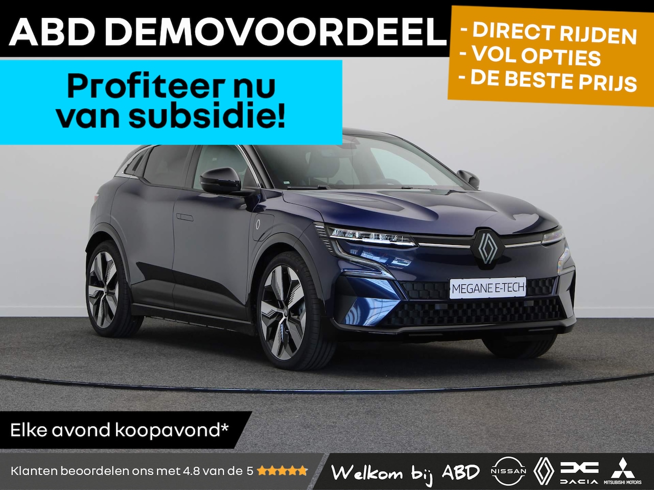 Renault Mégane E-Tech - EV60 Optimum Charge Techno | €2000,- subsidie | Warmtepomp | Google infotainmentsysteem | - AutoWereld.nl