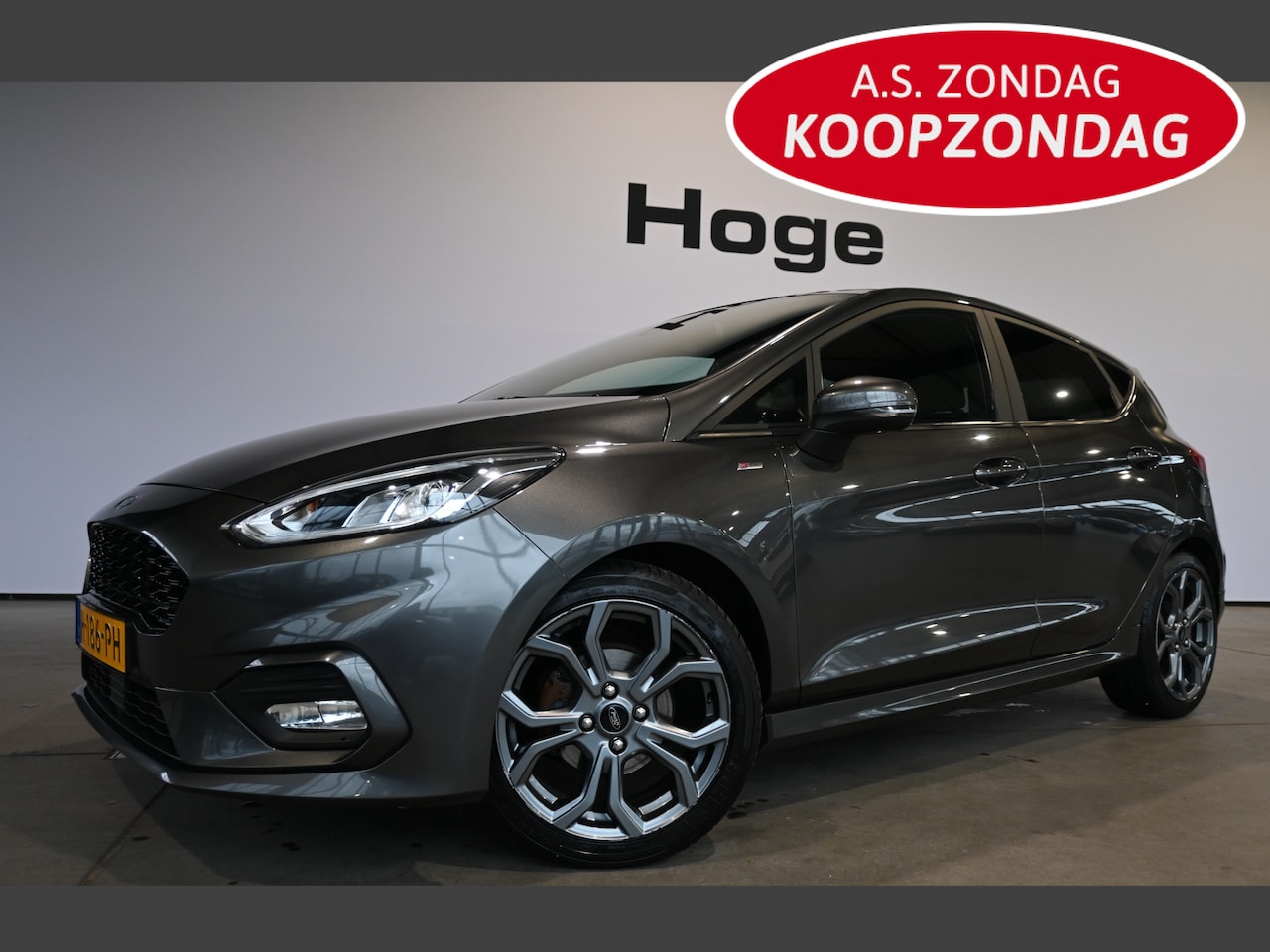 Ford Fiesta - 1.0 EcoBoost ST-Line Ecc Navigatie Stuurwielverwarming 1e Eigenaar Inruil Mogelijk! - AutoWereld.nl